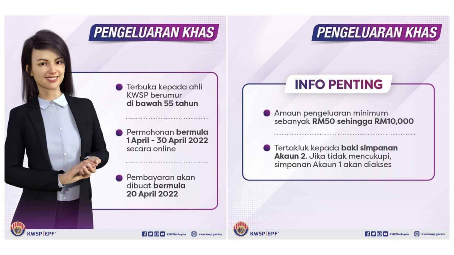 Pengeluaran Khas KWSP RM10,000 Syarat Tarikh Mohon & Bayaran