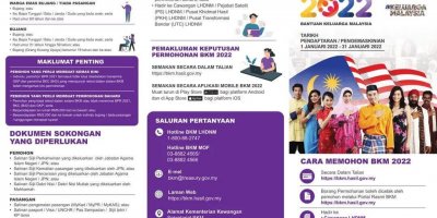 Borang Permohonan BKM 2022 Daftar Kemaskini Baru Online