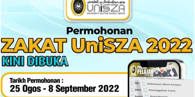 Cara Mohon Zakat UniSZA 2022 Untuk Pelajar Sepenuh Masa