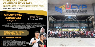 Biasiswa Kecemerlangan YTC UCYP 2022 (Degree & Master)