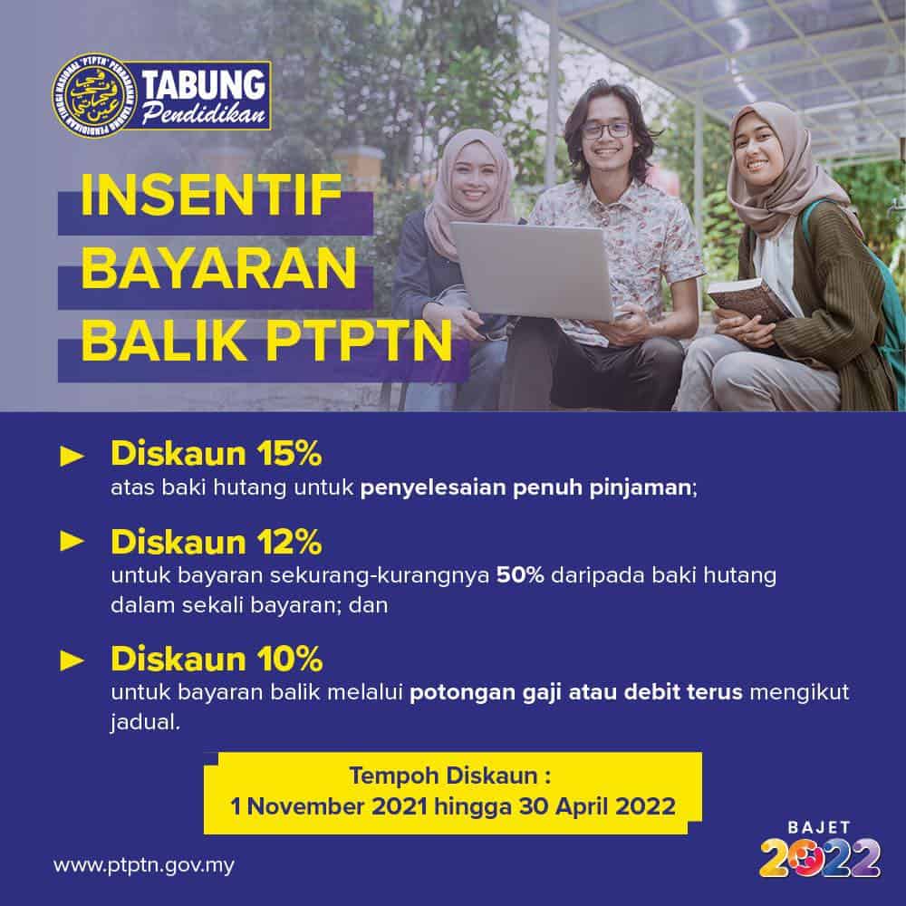 Cara Daftar Bayaran Balik PTPTN Dengan Direct Debit Online