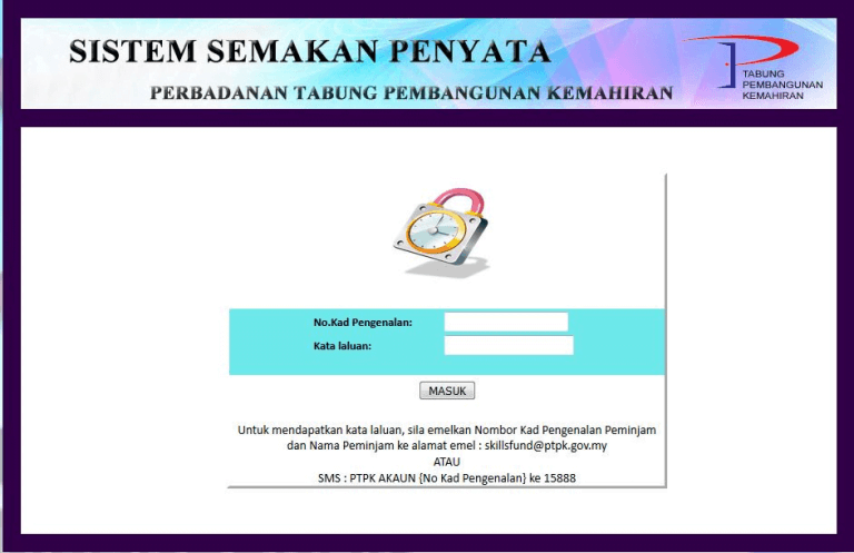 semak baki pinjaman ptpk online